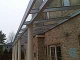 Glass and Metal Awning